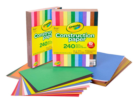 Crayola Construction Paper Bulk Pack – 480 Sheets