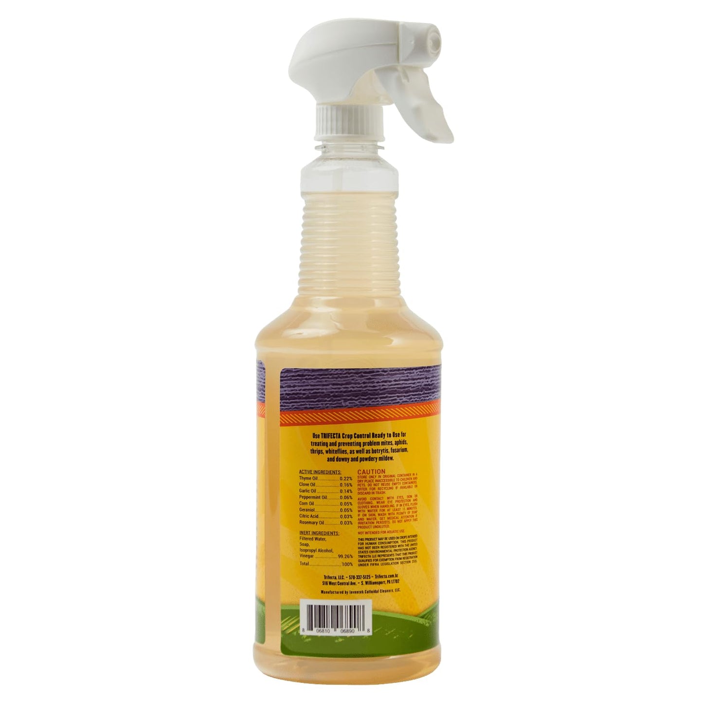 Natural Pesticide & Fungicide Spray, 32 oz – Controls Mites, Mildew & Mold