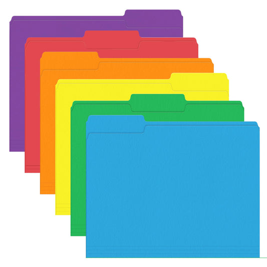 PANDRI Colored File Folders Letter Size – 120 Pack
