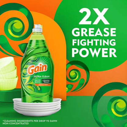 Gain Ultra Dish Soap, Original Scent, 38 fl oz