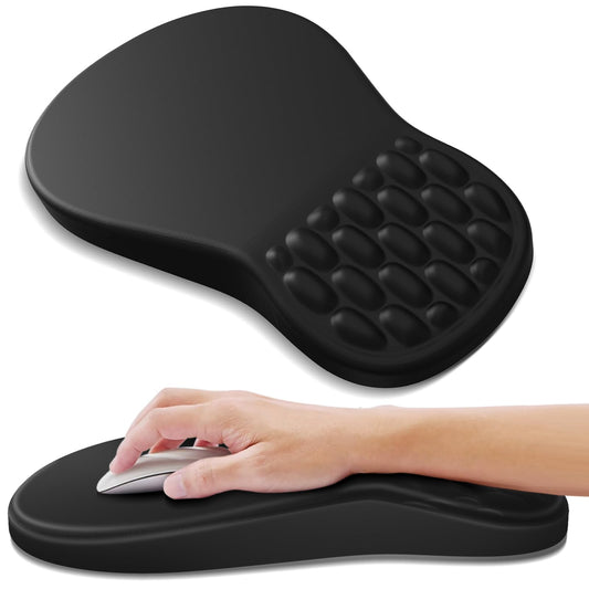 YIWEI Ergonomic Mouse Pad with Wrist Rest – Black