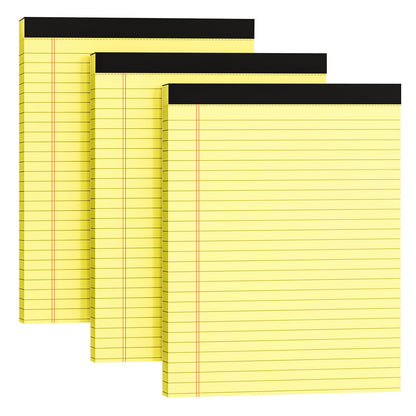 MSKKSM Legal Pads – Yellow, 8.5x11", 3 Pack