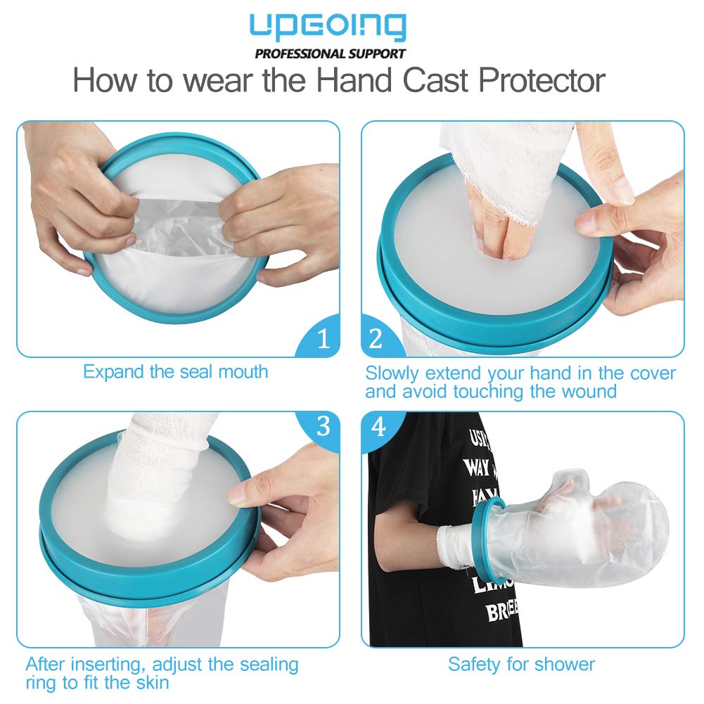 UpGoing Waterproof Hand Cast Cover for Shower – Adult