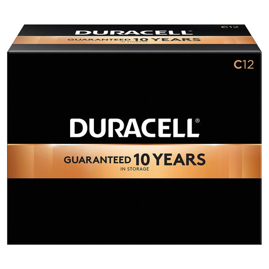 Duracell CopperTop C Alkaline Batteries – 12 Pack
