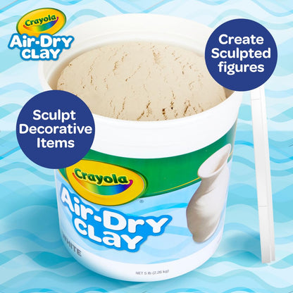 Crayola Air Dry Clay – 5 lbs White