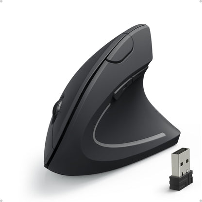Anker 2.4G Wireless Vertical Ergonomic Optical Mouse – Black