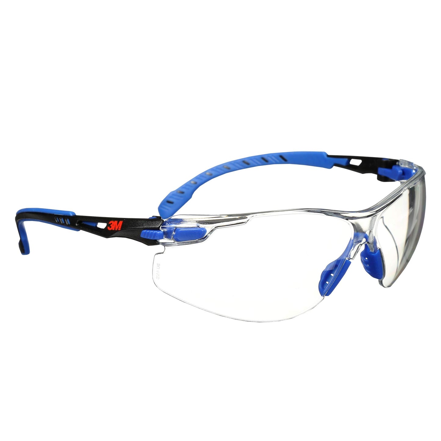 3M Solus 1000 Anti-Fog Safety Glasses – Clear Lens, Blue/Black Frame