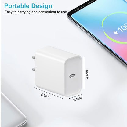 iPhone 16/15 Fast Charger 2-Pack with 6FT Type-C Cable