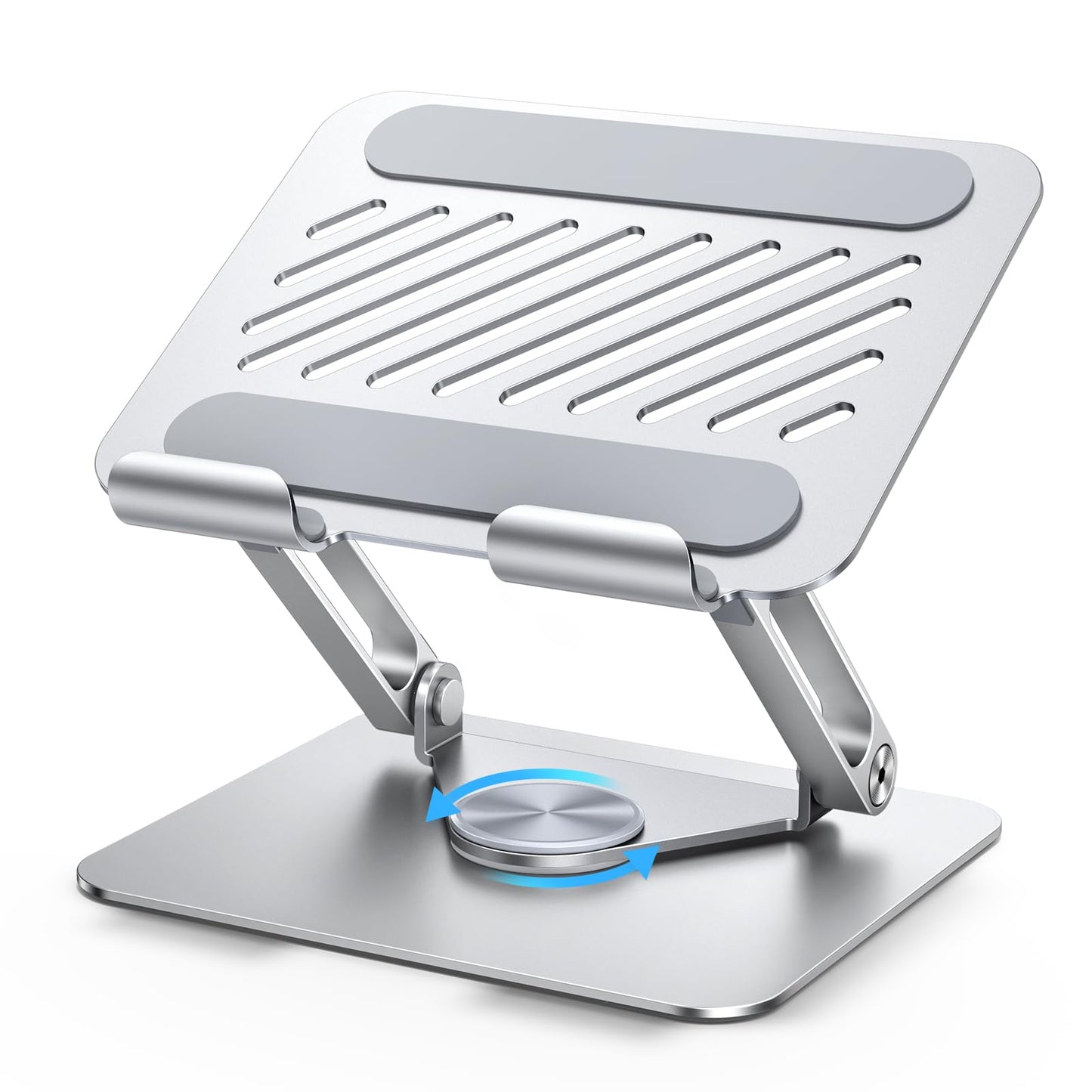 UGREEN 360° Rotating Tablet Stand – Aluminum Adjustable – Silver