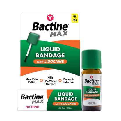 Bactine MAX Liquid Bandage with Lidocaine – 0.3 fl oz