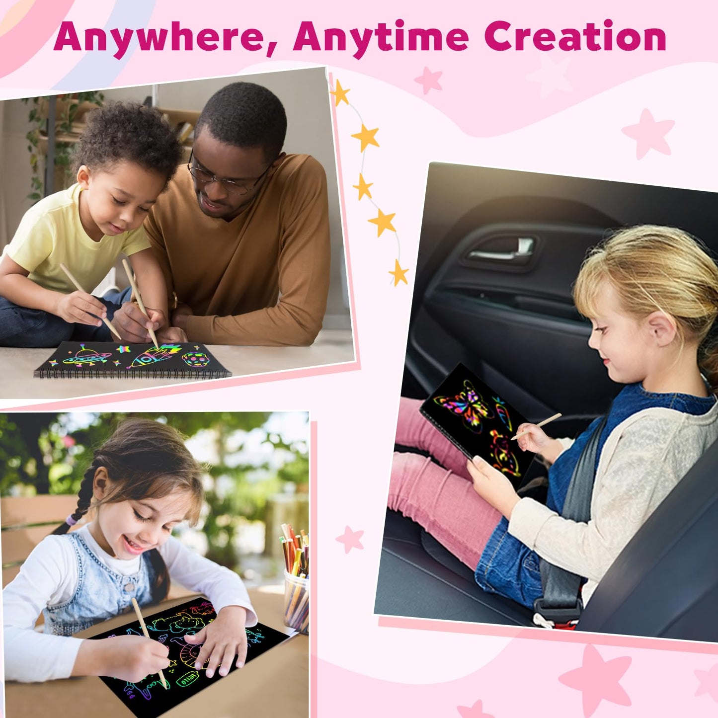 ZMLM Scratch Paper Art Notebook – 2 Pack