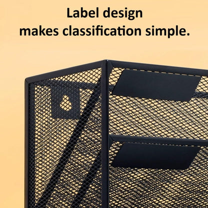 Kuntine.B Wall File Organizer, 5-Tier Hanging Magazine Holder – Black