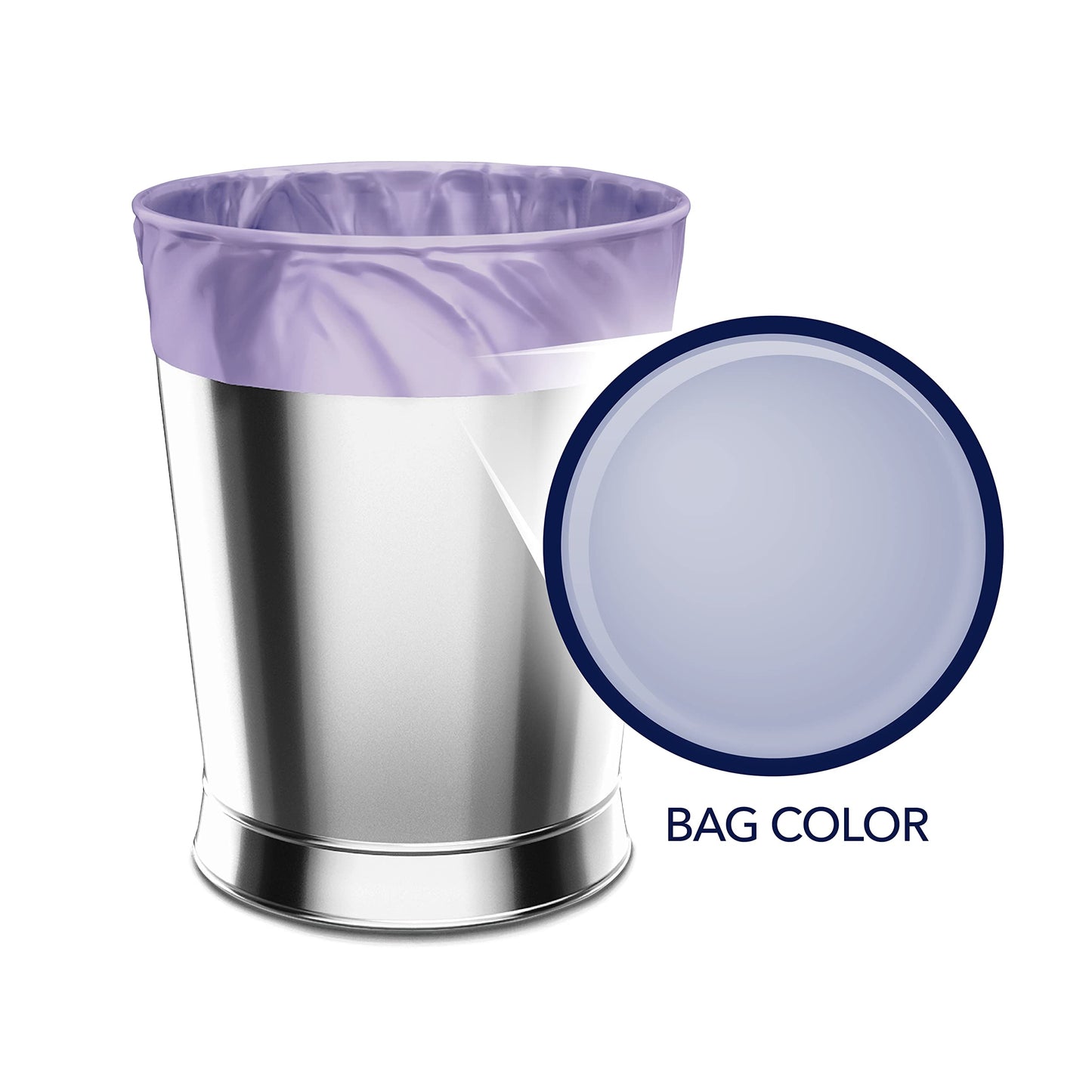 Color Scents 4 Gallon Trash Bags, Lavender, 80 Count