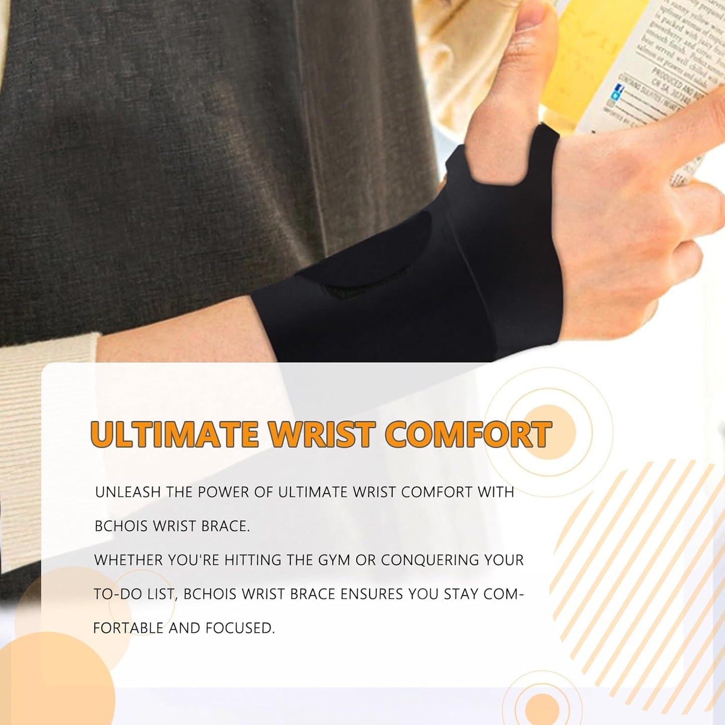 Wrist Support Brace for Carpal Tunnel & Injury Relief