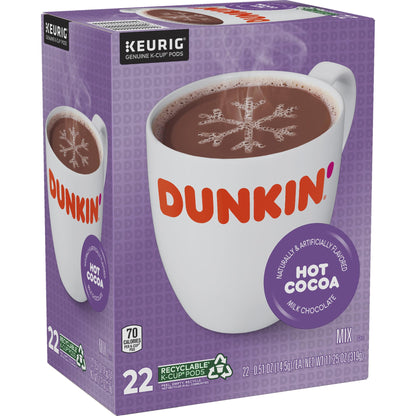 Dunkin’ Milk Chocolate Hot Cocoa K-Cups 22 Count