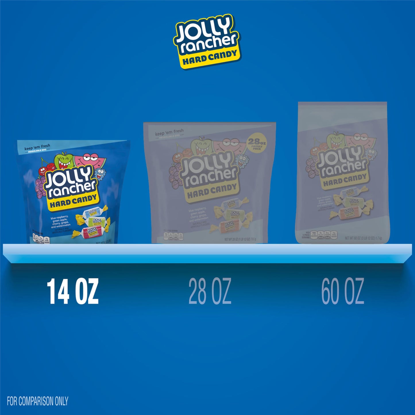 JOLLY RANCHER Assorted Fruit Hard Candy 14oz