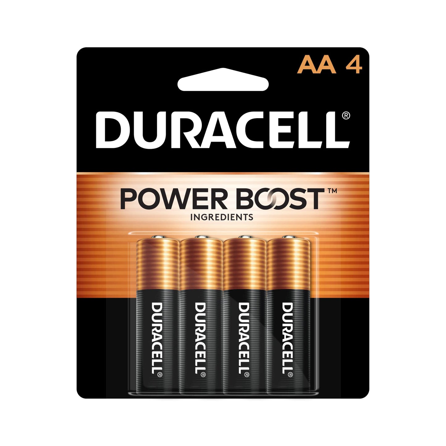 Duracell Coppertop AA Alkaline Batteries – 4 Pack