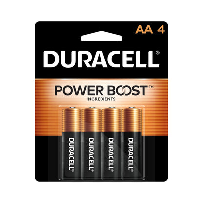 Duracell Coppertop AA Alkaline Batteries – 4 Pack