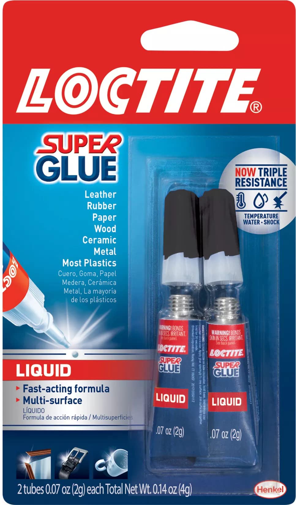 Loctite Super Glue Liquid 2 Pack – Fast Dry Clear Adhesive