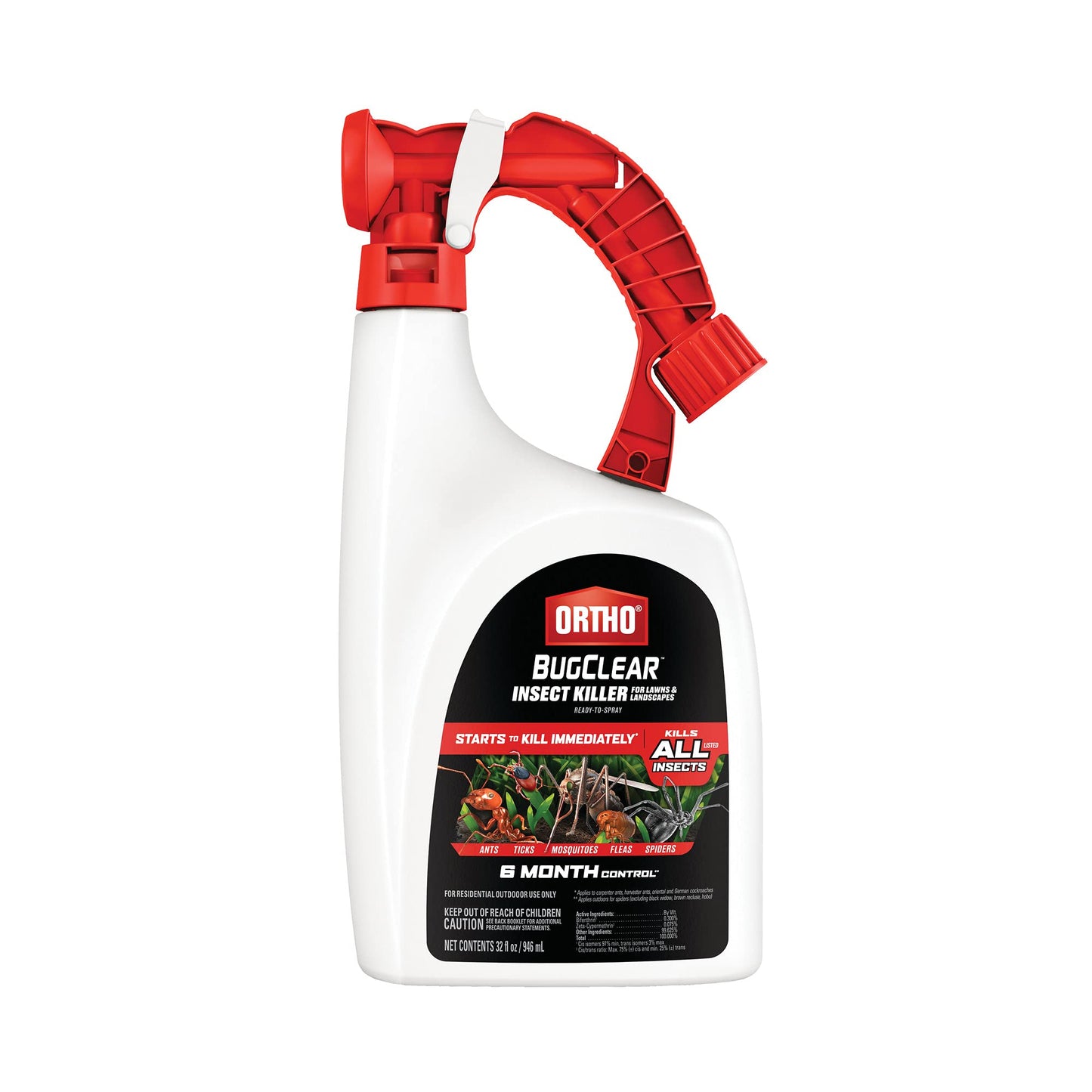 Insect Killer for Lawns & Landscapes, 32 oz – Kills Ants, Ticks, Mosquitoes & More