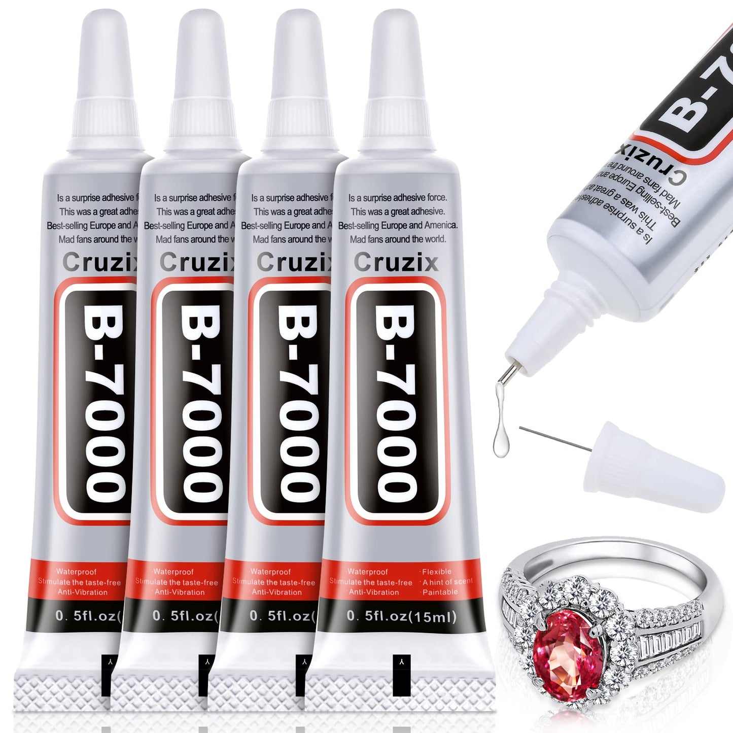 B-7000 Multi-Purpose Craft Glue 4x15ml – Clear