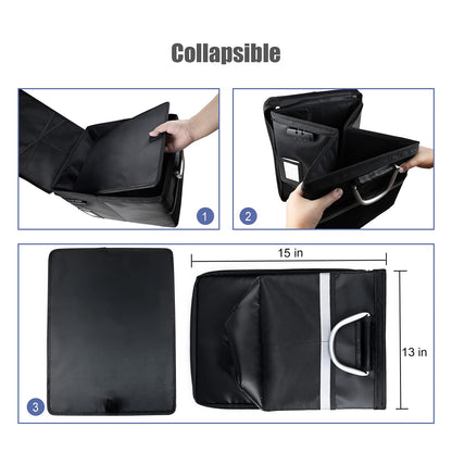 Fireproof Document Storage Box with Lock, Portable Safe Organizer