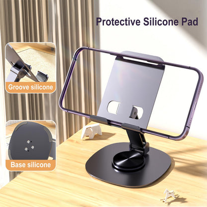 ONCHEER 360° Rotating Phone & Tablet Stand – Metal Purple