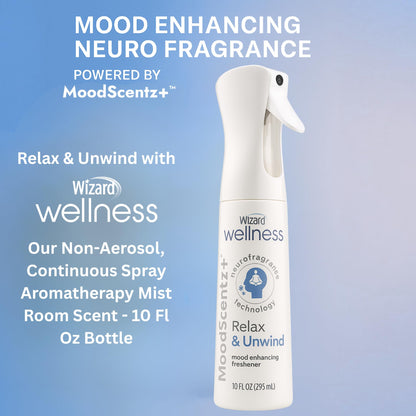 Aromatherapy Air Freshener Spray, 10 oz – Relax & Unwind Mood Mist