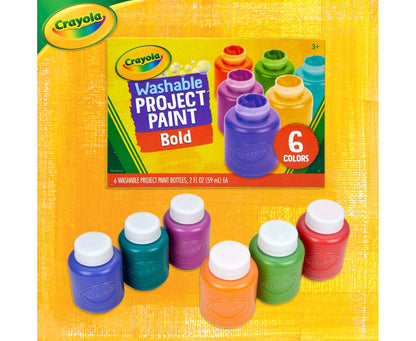 Crayola Washable Kids Paint Set – 6 Colors