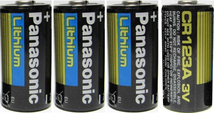 Panasonic CR123A Lithium Batteries – 4 Pack