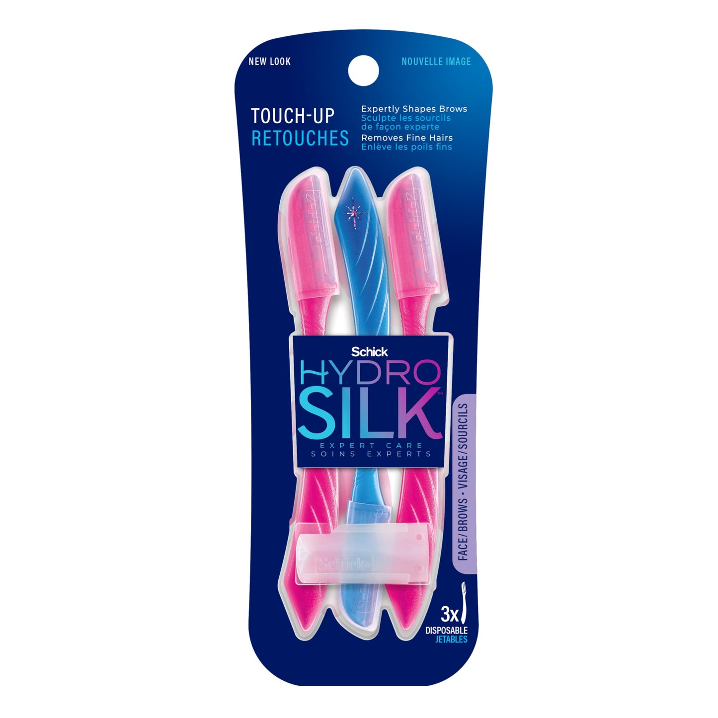 Schick Hydro Silk Touch-Up Dermaplaning Tools, 3 Count