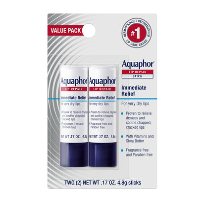 Aquaphor Lip Repair Sticks, 2 Pack