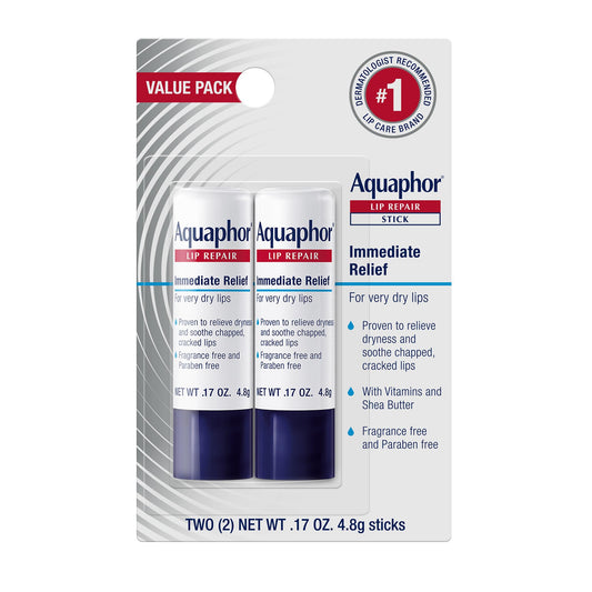 Aquaphor Lip Repair Sticks, 2 Pack