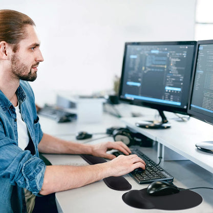 KTRIO Keyboard & Mouse Wrist Rest Set – Memory Foam