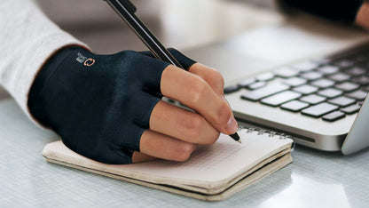Copper Compression Fingerless Arthritis Gloves for Men & Women – Medium