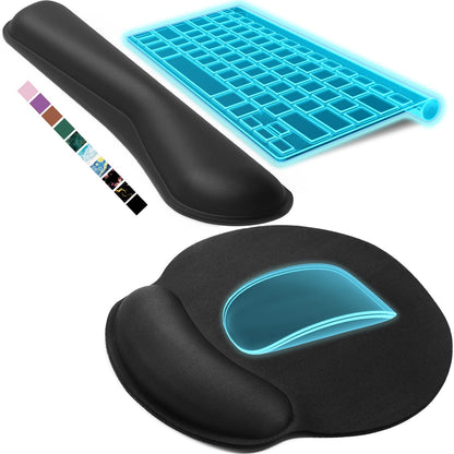 KTRIO Keyboard & Mouse Wrist Rest Set – Memory Foam
