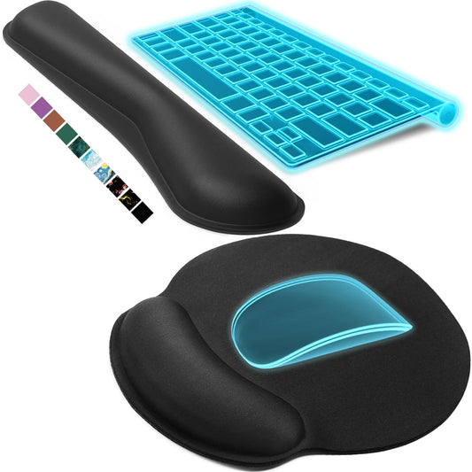 KTRIO Keyboard & Mouse Wrist Rest Set – Memory Foam