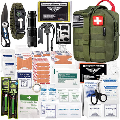EVERLIT 250-Piece Survival First Aid Kit – OD Green
