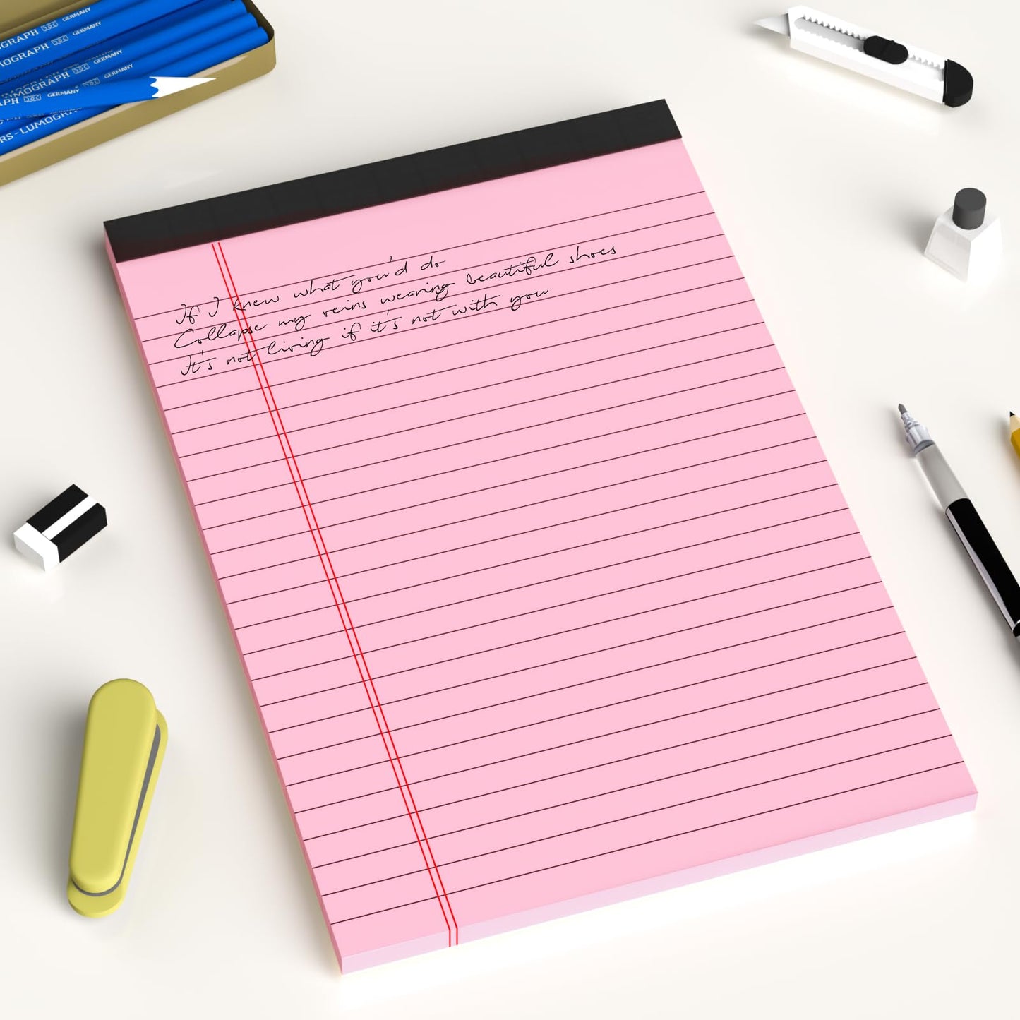 5-Pack Small 5x8 Color Note Pads – College Ruled