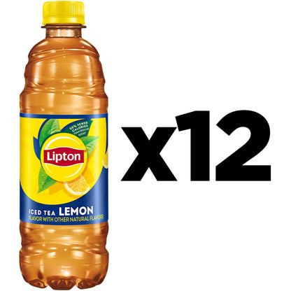 Lipton Lemon Iced Tea 16.9oz Bottles – 12 Pack