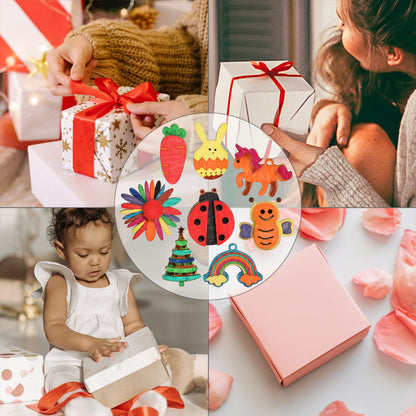 Worgree DIY Wooden Magnets Painting Kit – 36 pcs