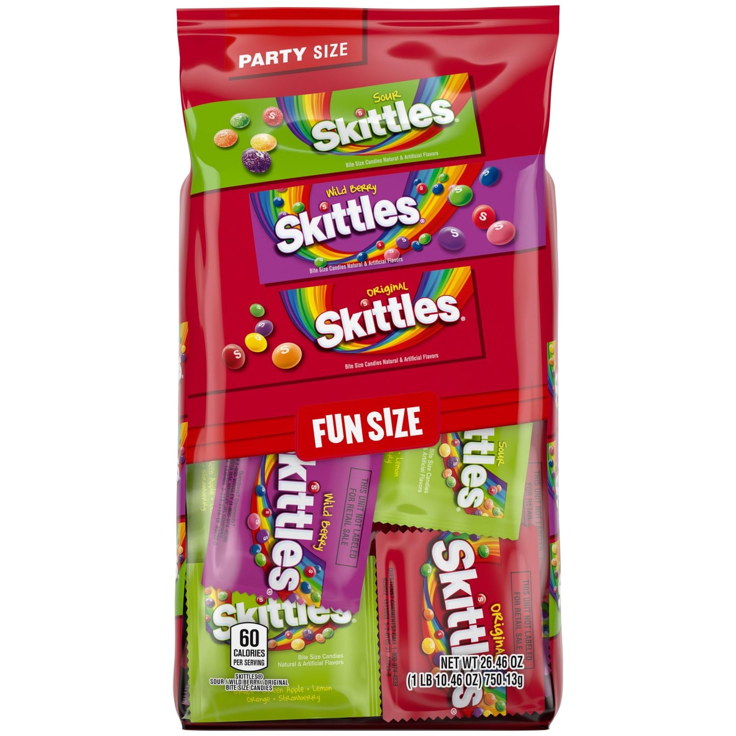 SKITTLES Candy Mix Original, Wild Berry & Sour 26.46oz