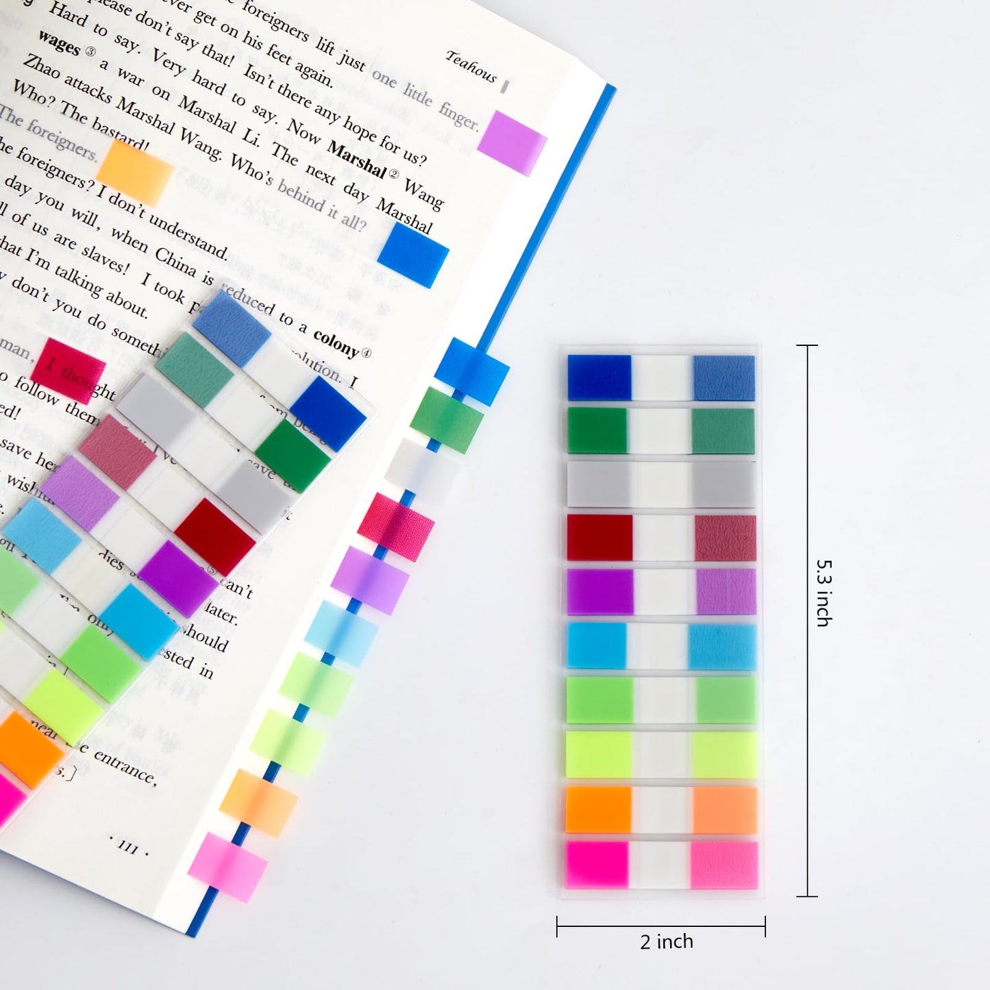 Sticky Tabs Page Markers – 1000 Transparent Writable Tabs