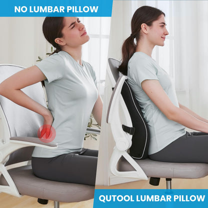 Lumbar Support Pillow for Office Chair & Car – Mesh Design