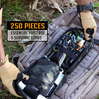 EVERLIT 250-Piece Survival First Aid Kit – OD Green