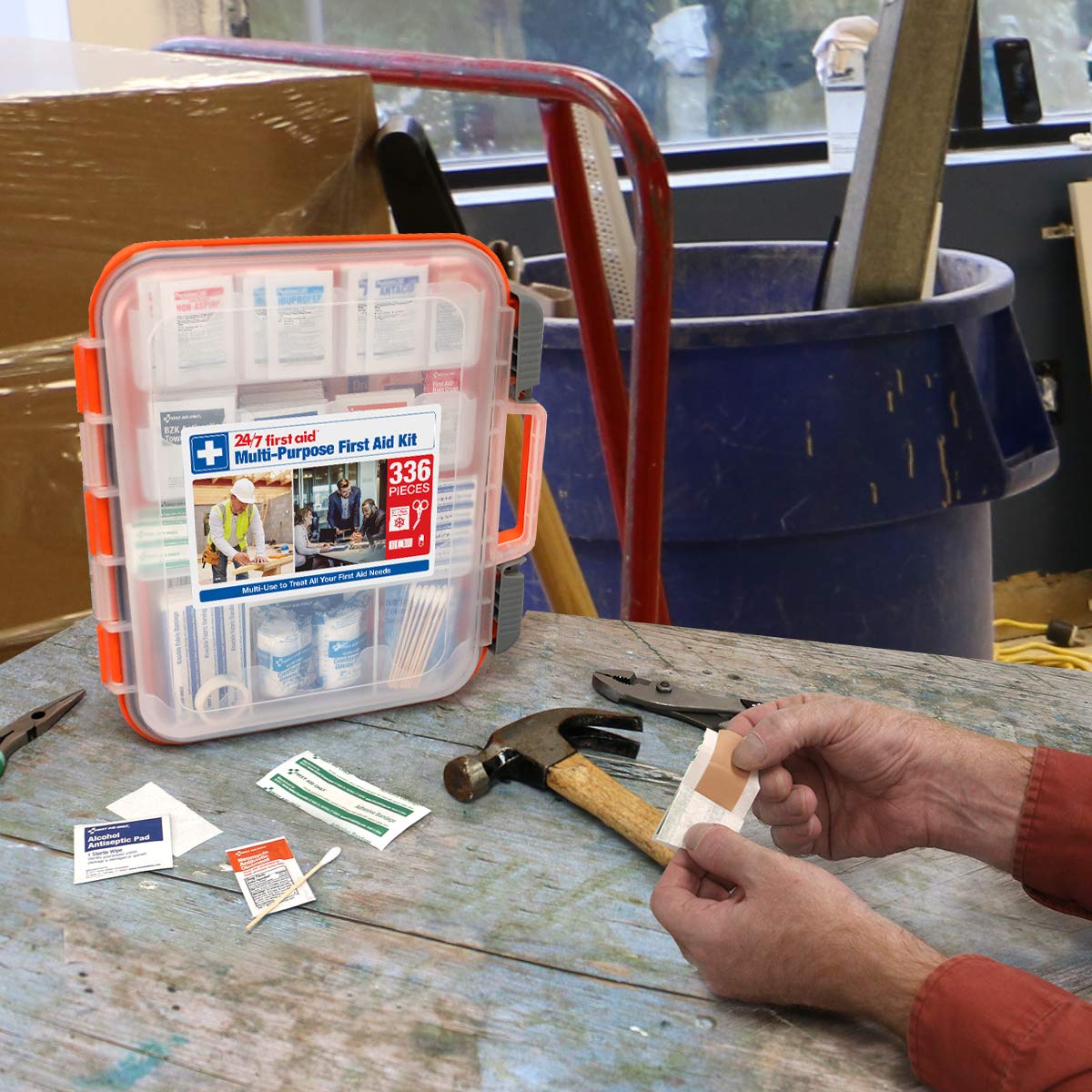 24/7 OSHA 100-Person First Aid Kit – 336 Pieces