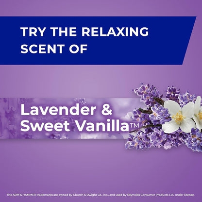 Hefty 4 Gallon Lavender Vanilla Trash Bags, 26 Count