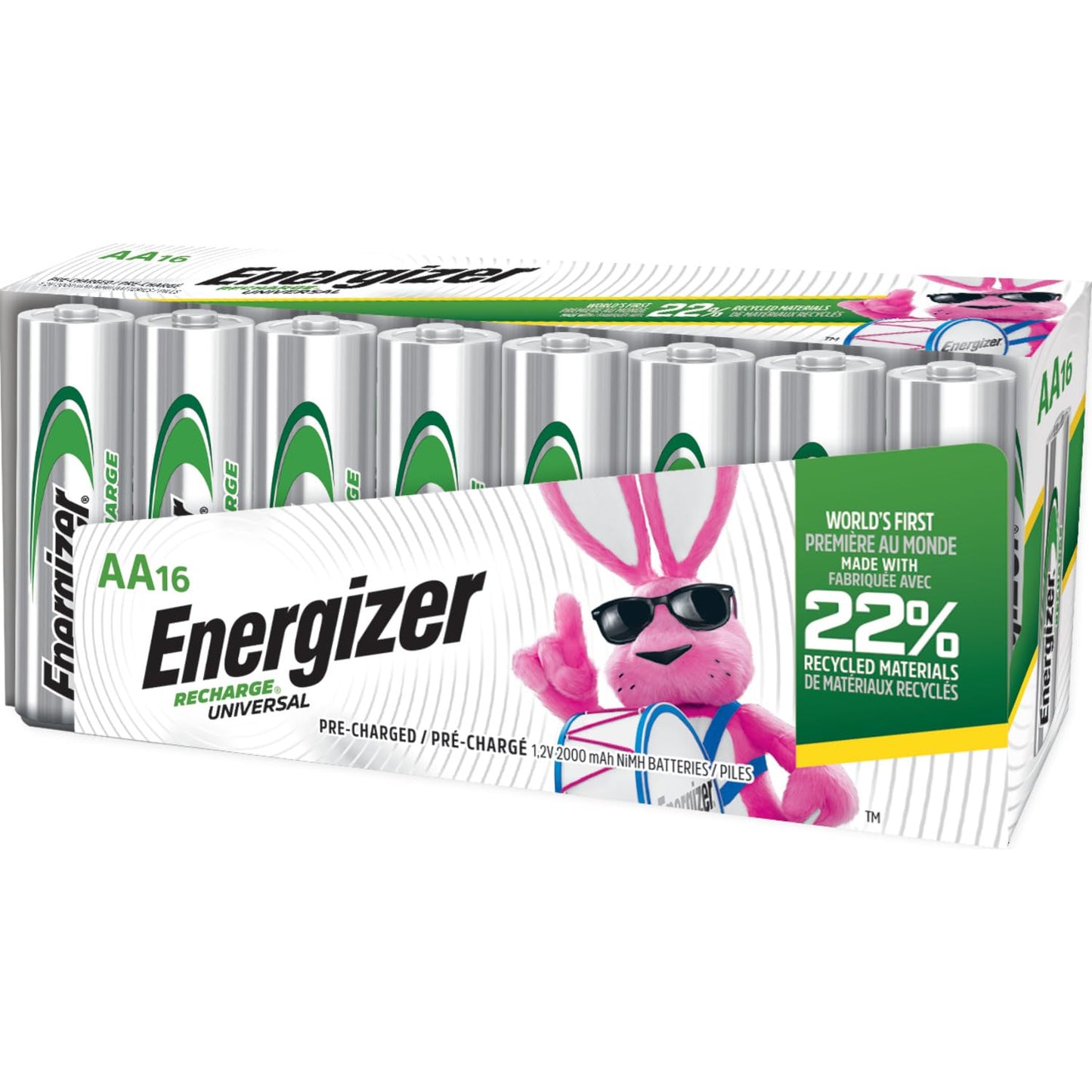 Energizer Rechargeable AA Batteries – 16 Pack