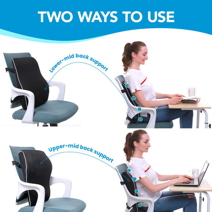 Lumbar Support Pillow for Office Chair & Car – Mesh Design