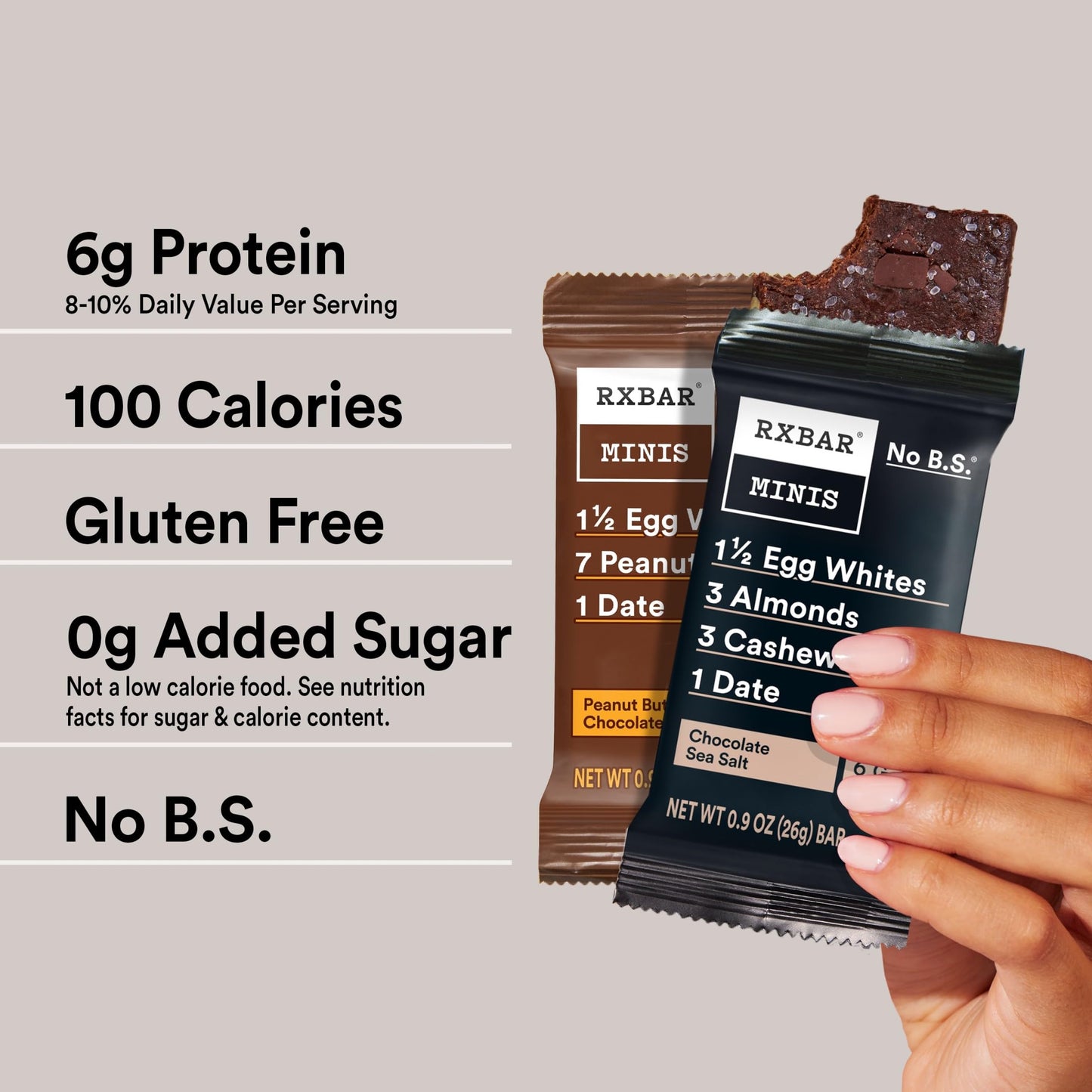RXBAR Minis Protein Bars Variety Pack 8 Count